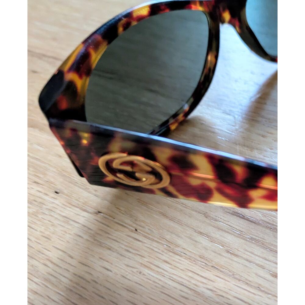 Gucci Sunglasses Tortoise Oversized Vintage 90s Y2K - Picture 13 of 16